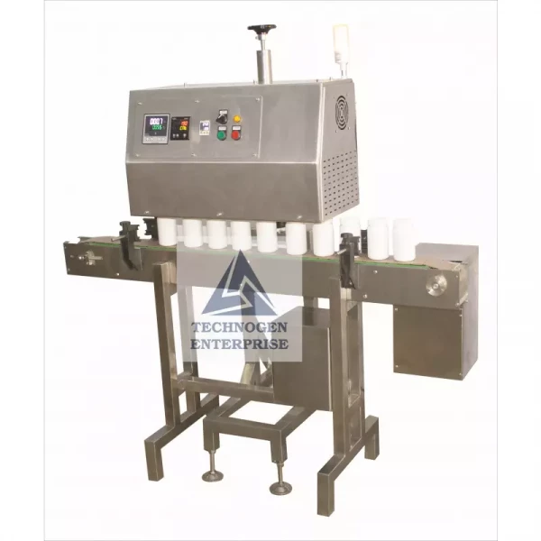 Induction sealing equipment for chemical containers